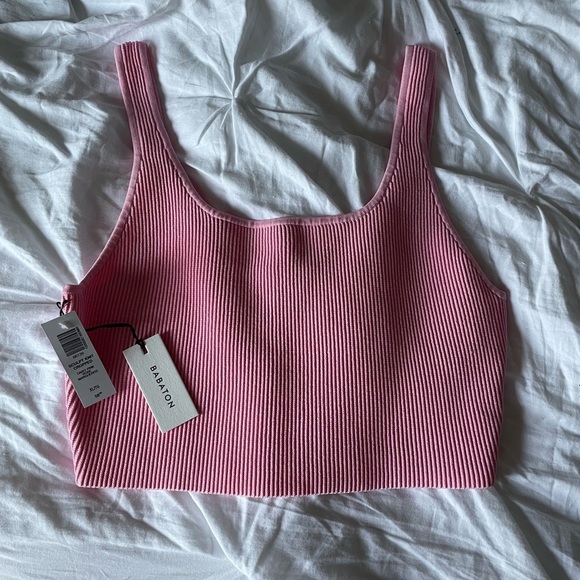 NWOT: Aritzia Sculpt Knit Squareneck Cropped Tank - Picture 2 of 7